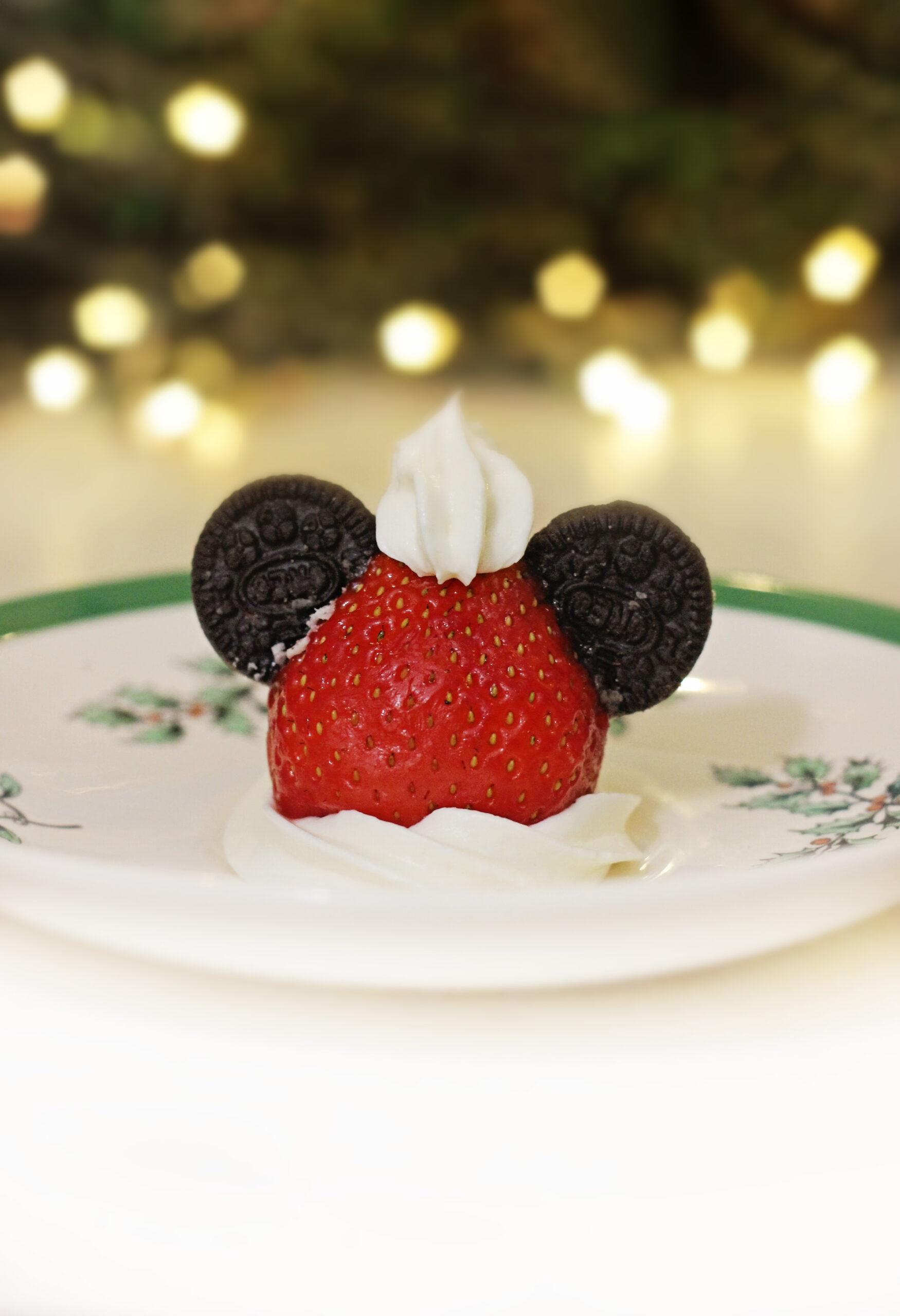 Easy Strawberry Mickey Santa Hats