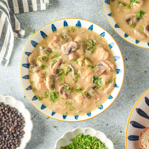 Slow Cooker Chicken Stroganoff