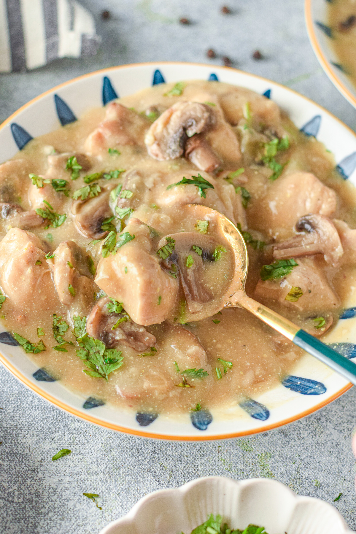 Slow Cooker Chicken Stroganoff