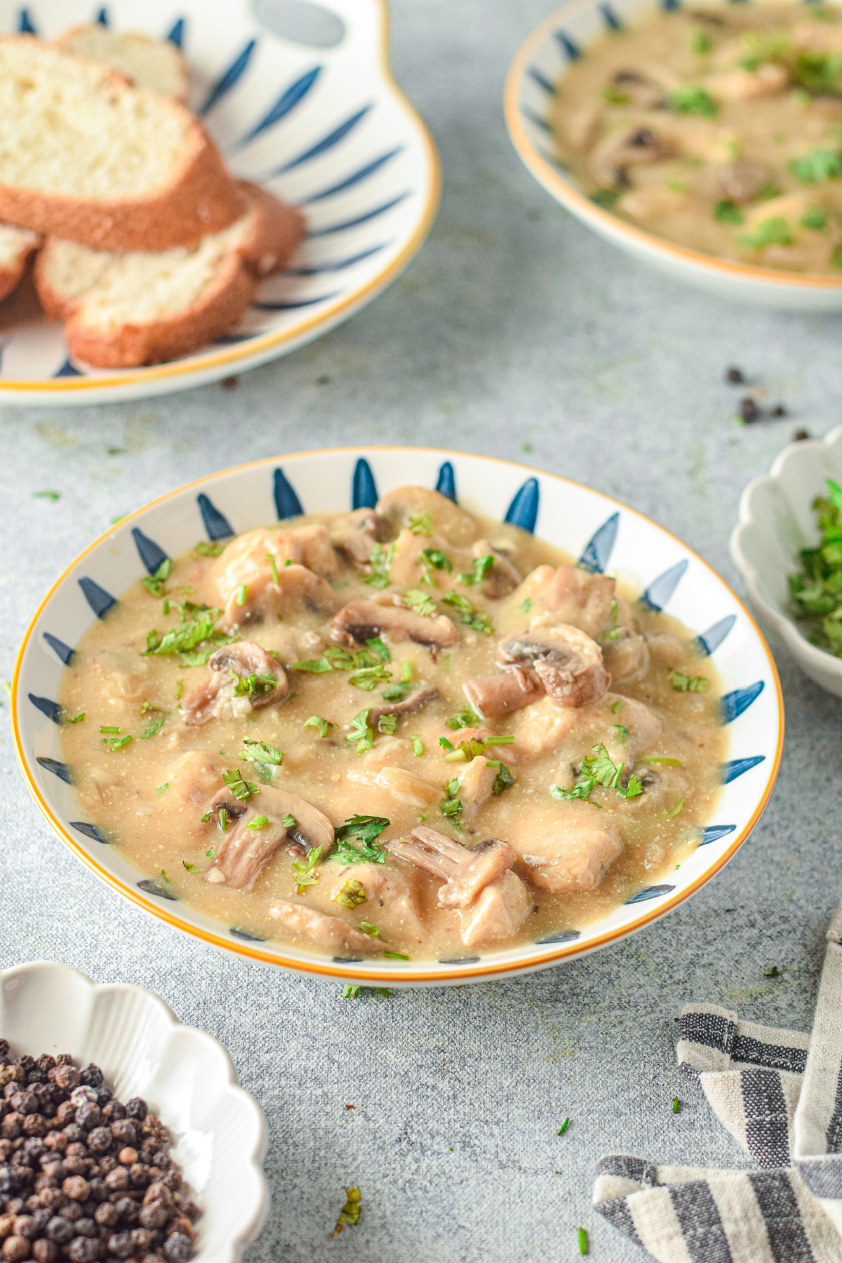 Slow Cooker Chicken Stroganoff