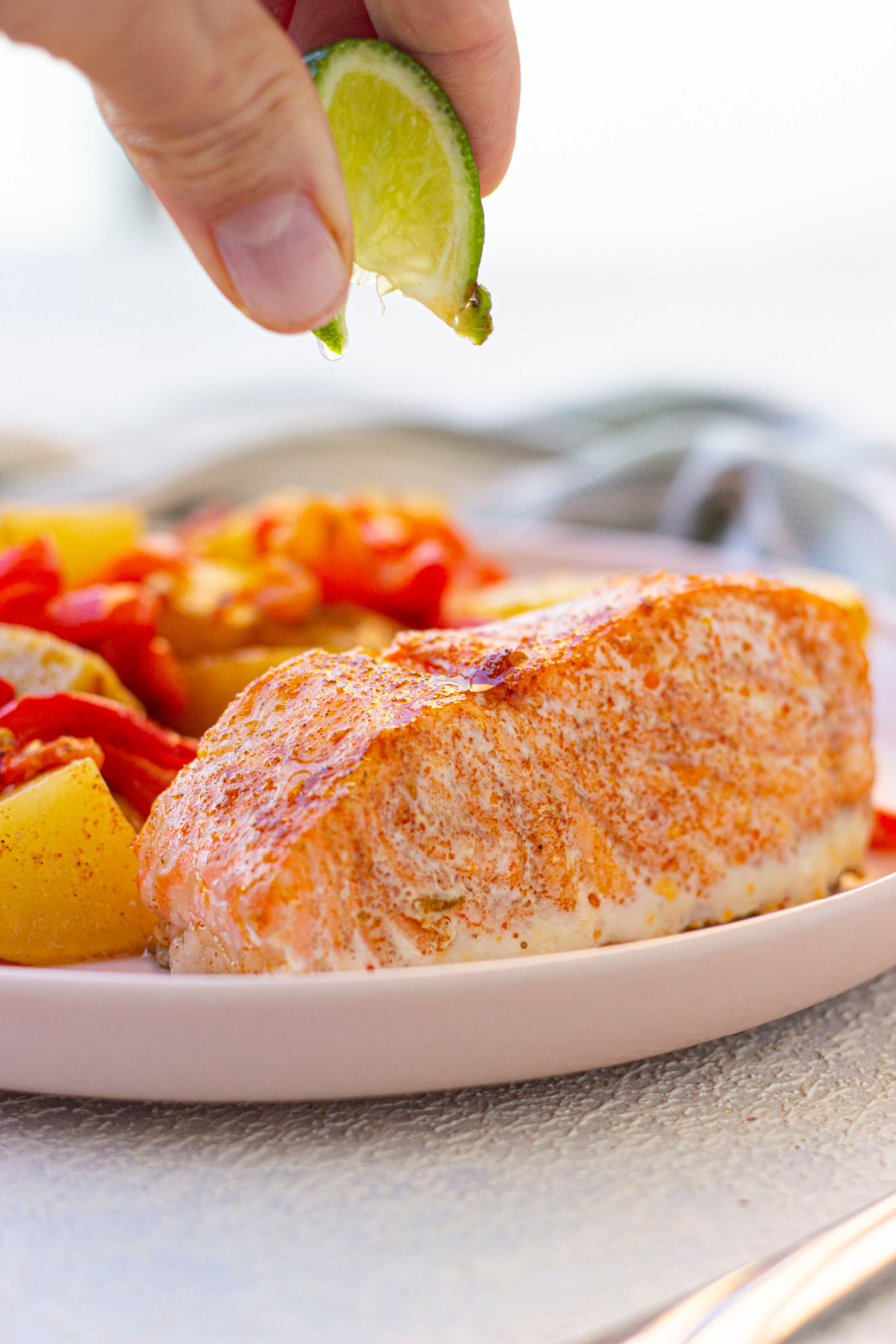 Baked Honey Lime Salmon