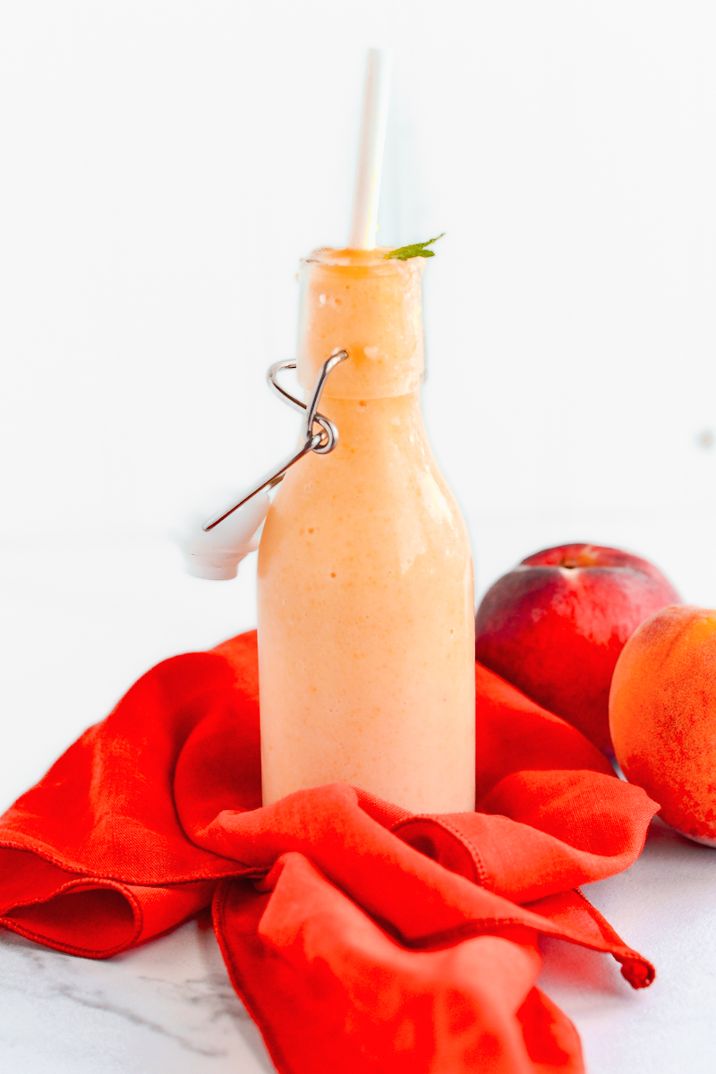 Peach Cucumber Protein Shake