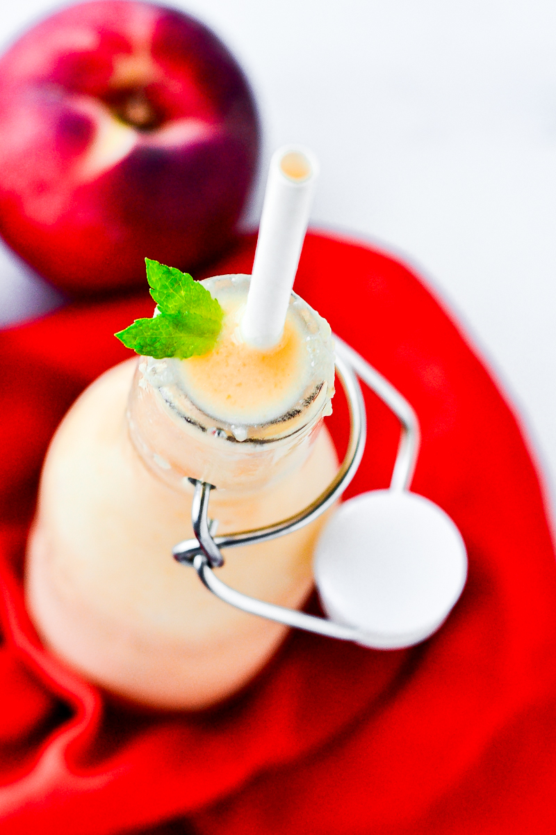 Peach Cucumber Protein Smoothie