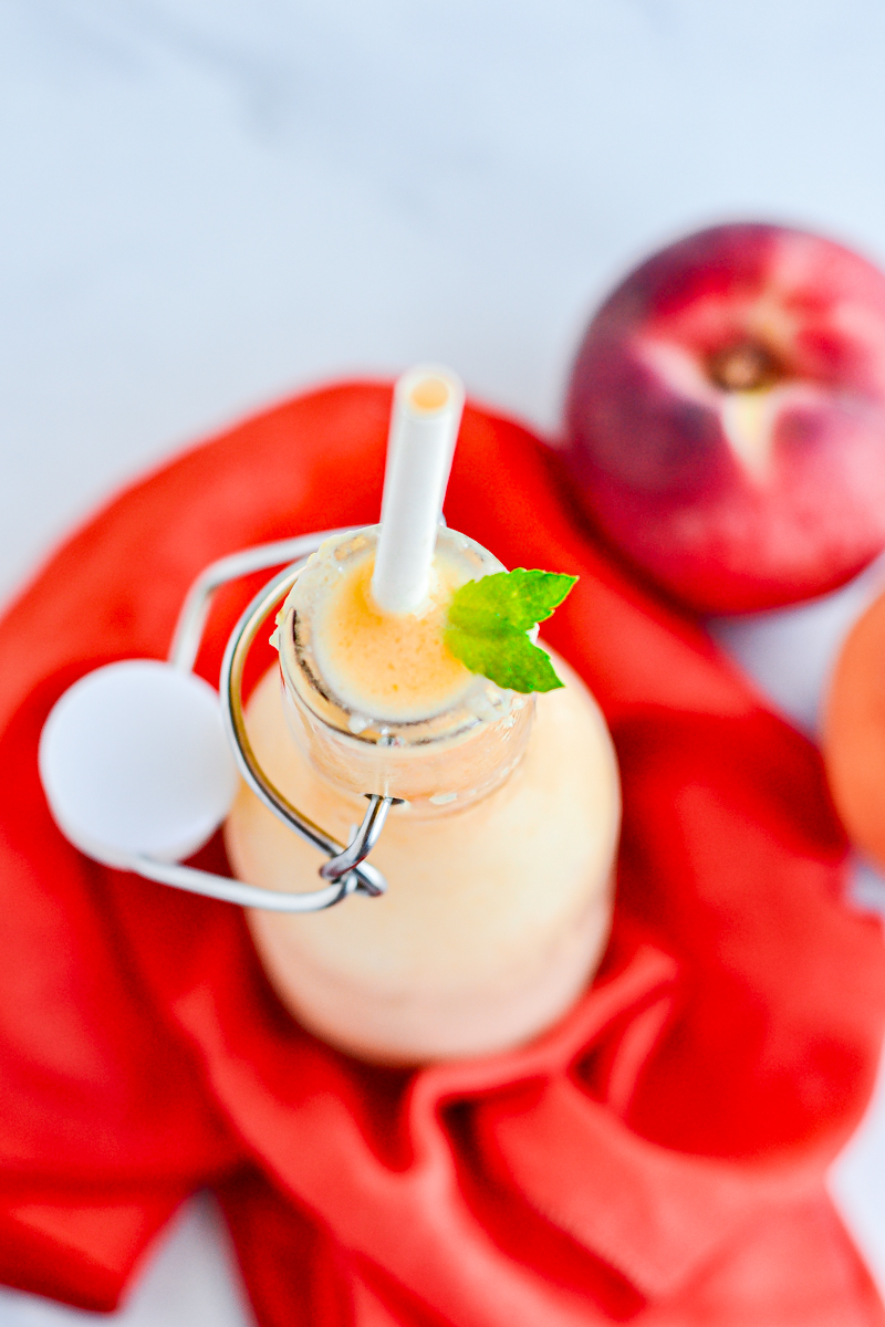 How to make a Peach Cucumber Smoothie