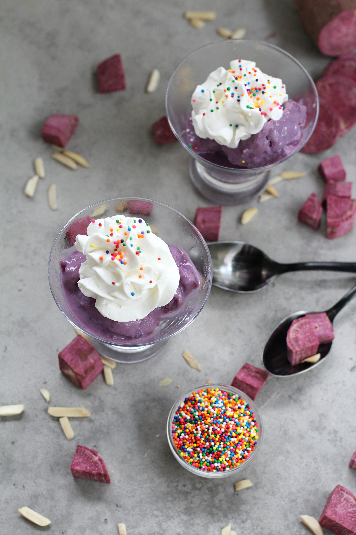 Healthy Purple Sweet Potato Ice Cream