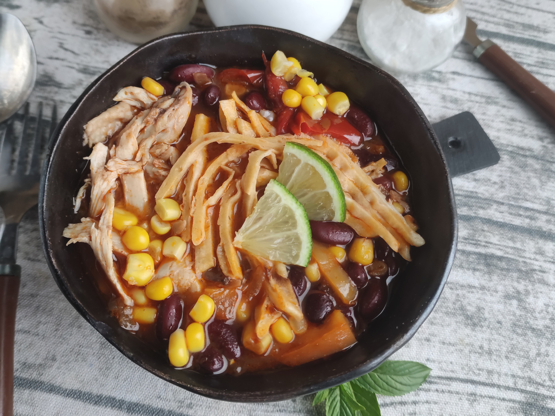 Fat Free Chicken Tortilla Soup