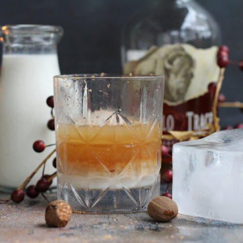 maple bourbon milk punch