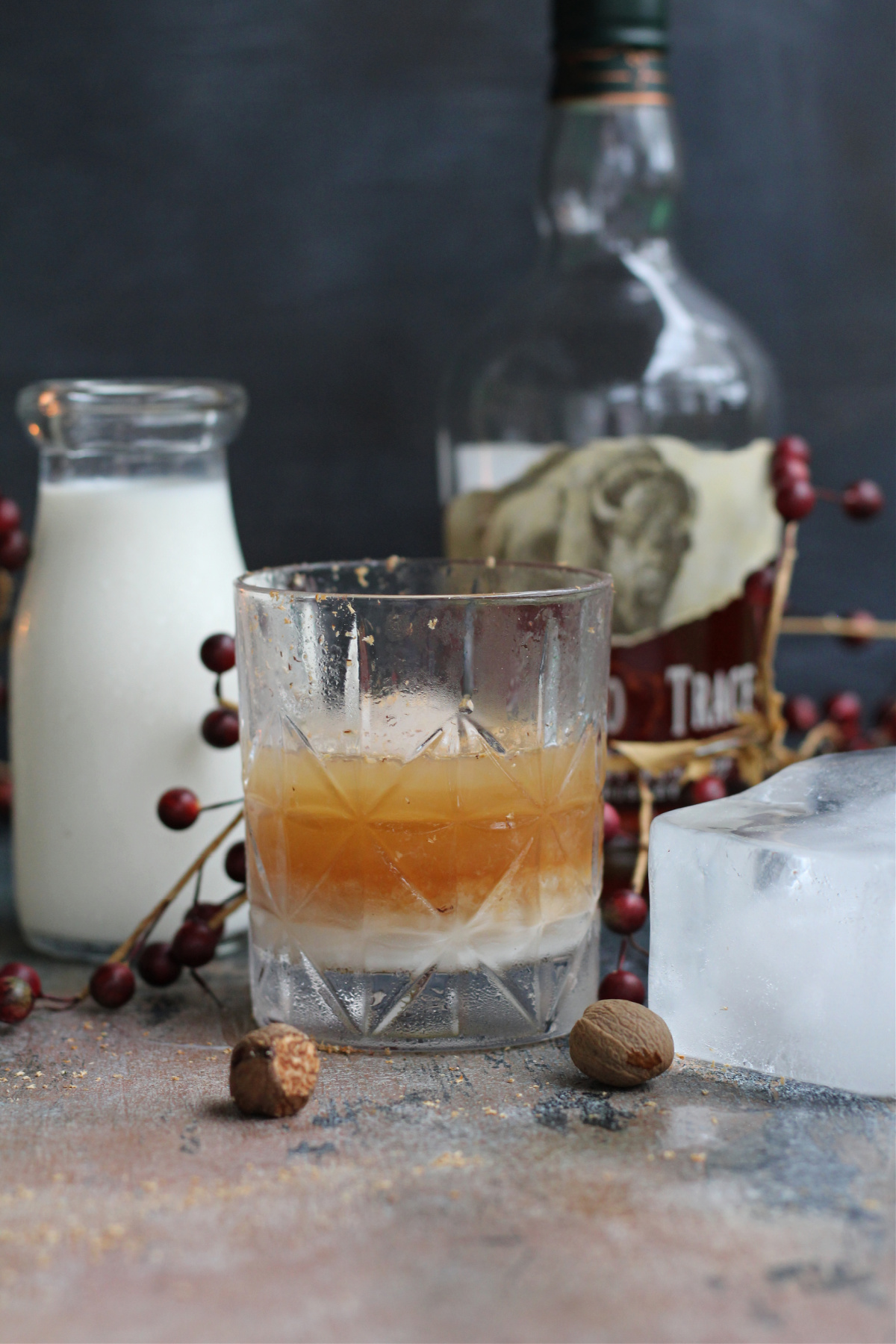 how to make maple bourbon milk punch