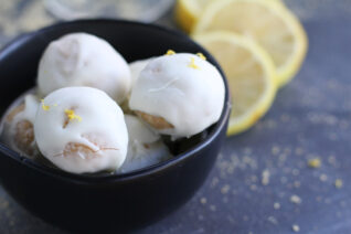 white chocolate cheesecake truffles