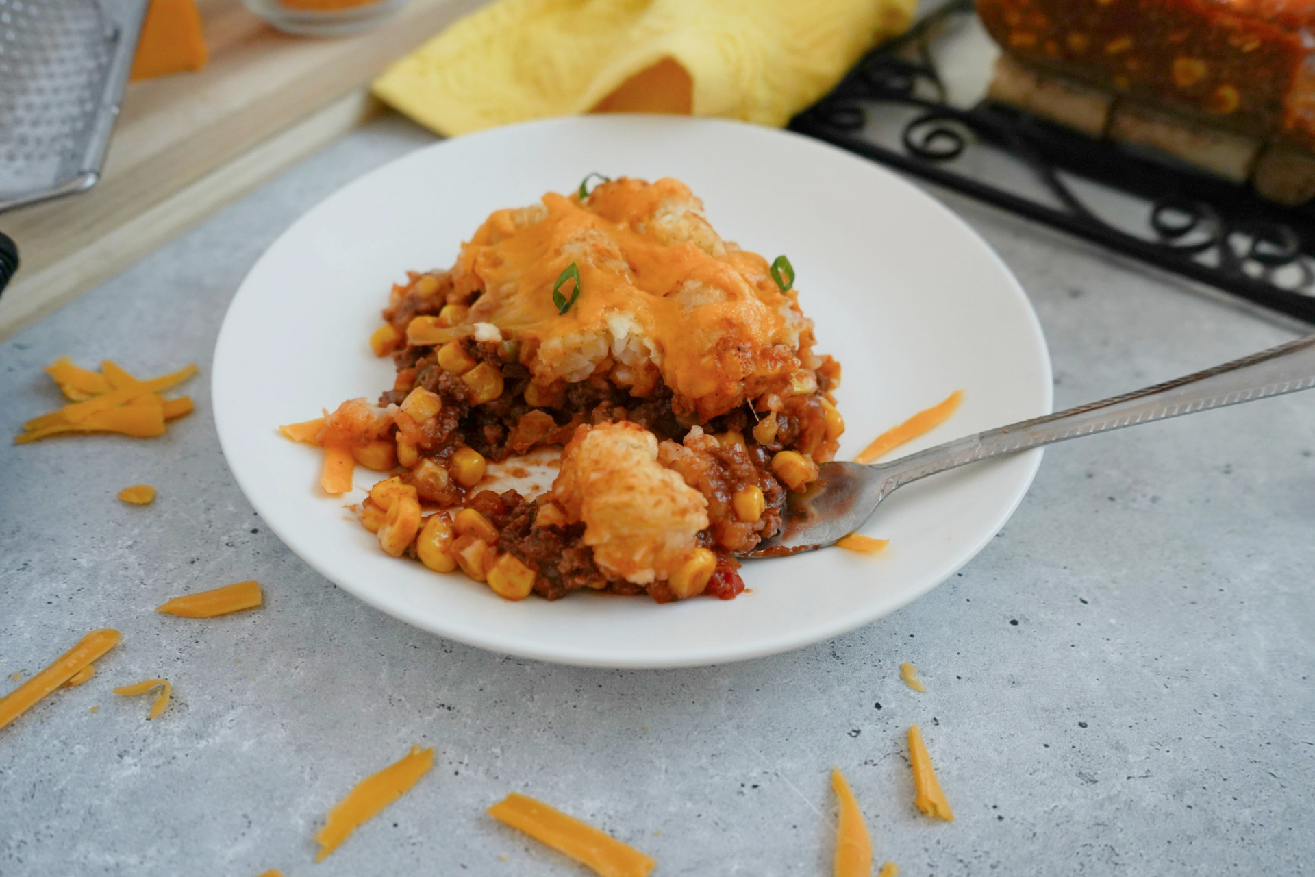 Best Manwich Tater tot casserole