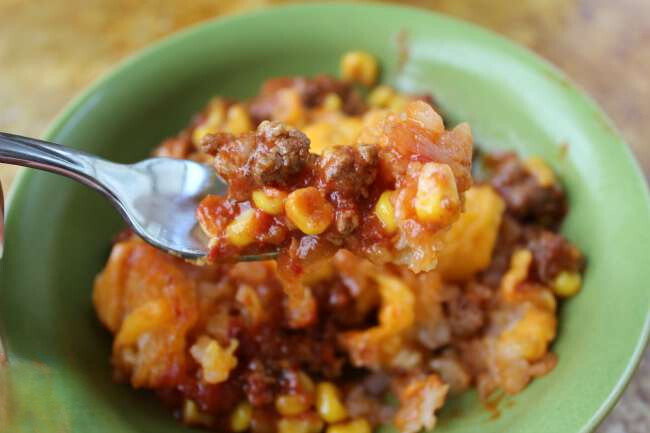 Manwich Tater Tot Casserole