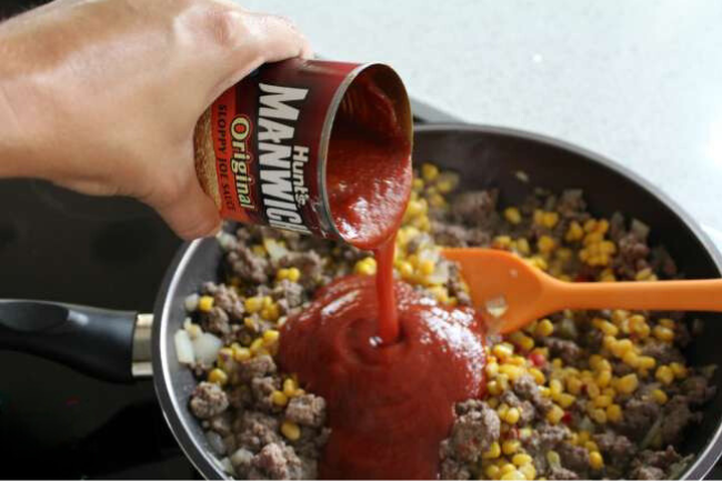 Tater Tot Casserole with Manwich Manwich Tater Tot Casserole