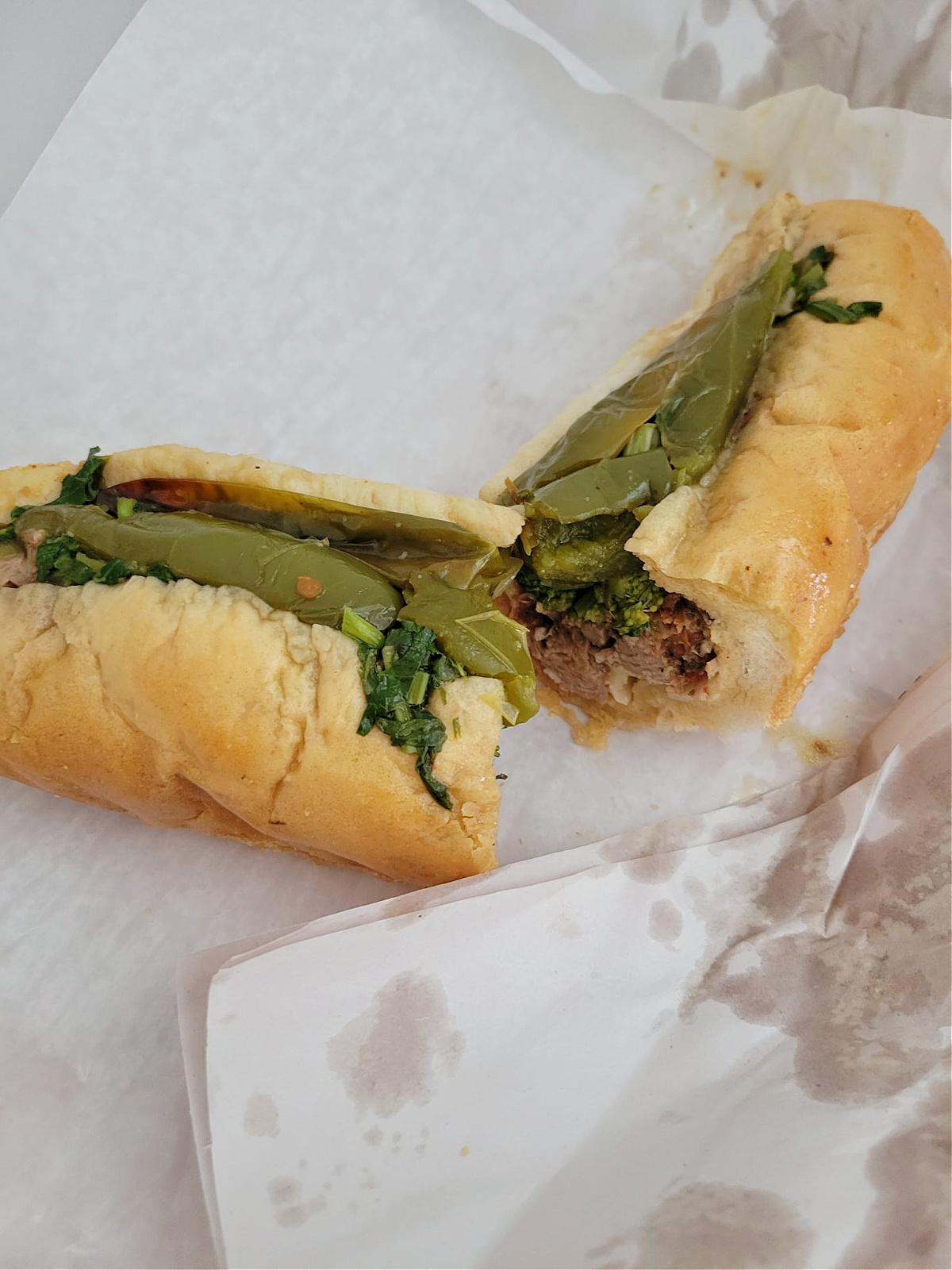 Dinic's Roasted Pork Sandwich Reading Terminal Market Philly