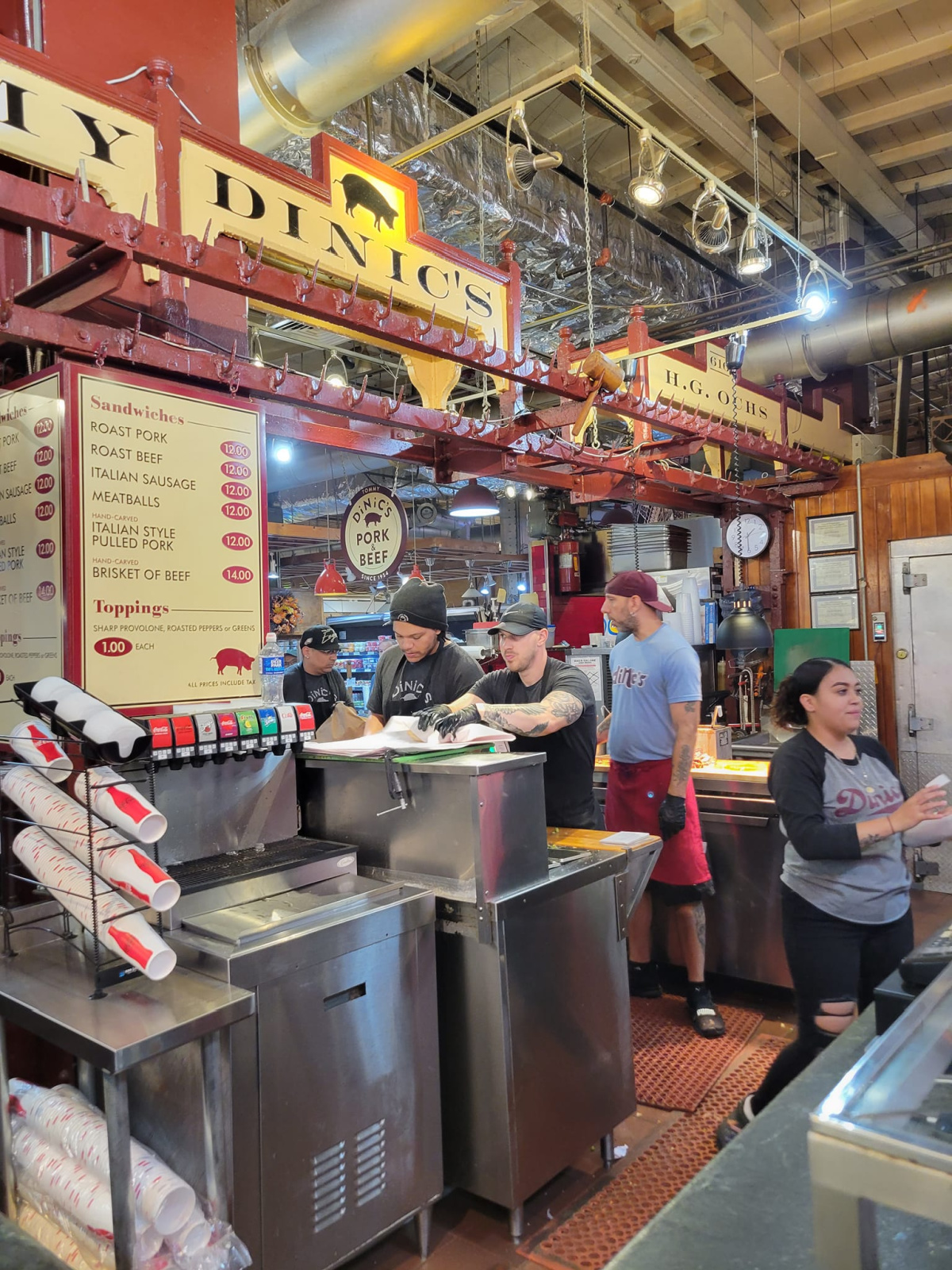 Dinic's Reading Terminal Market Philly