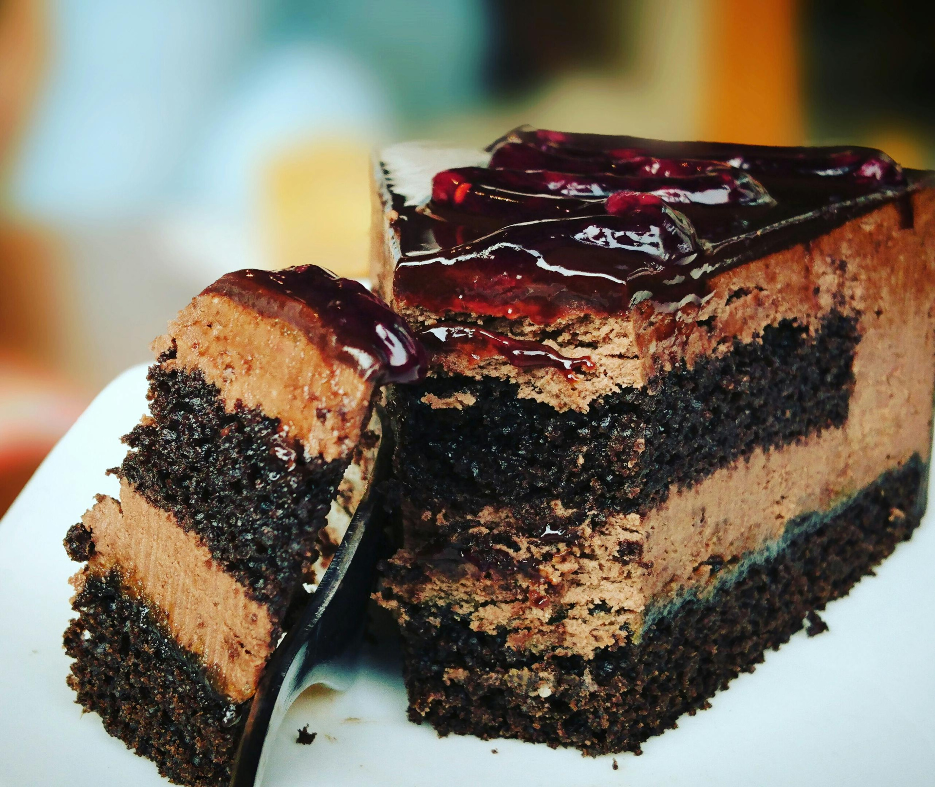 Visiting Paris with Kids - chocolate cake