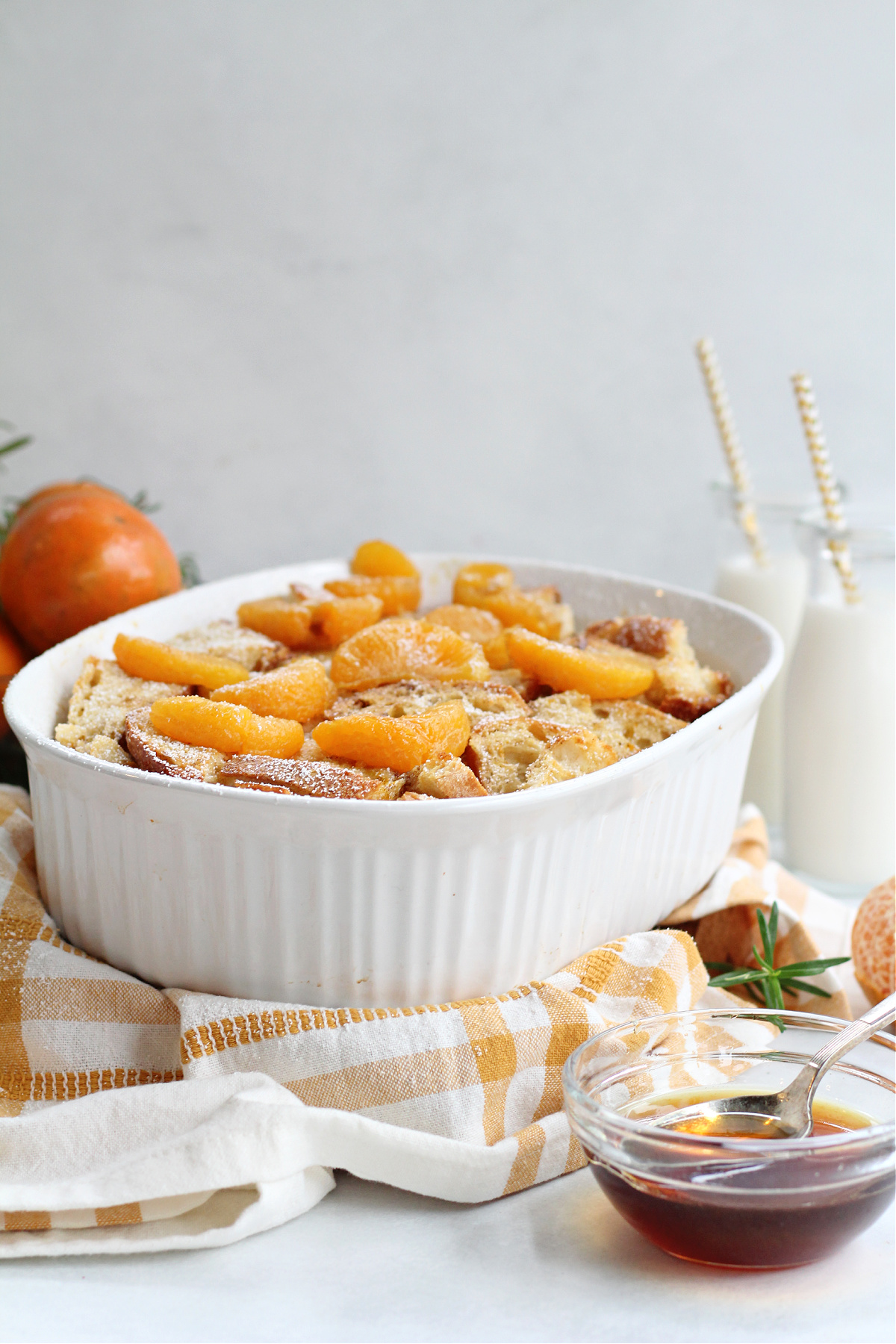 Overnight Tangerine French Toast Casserole