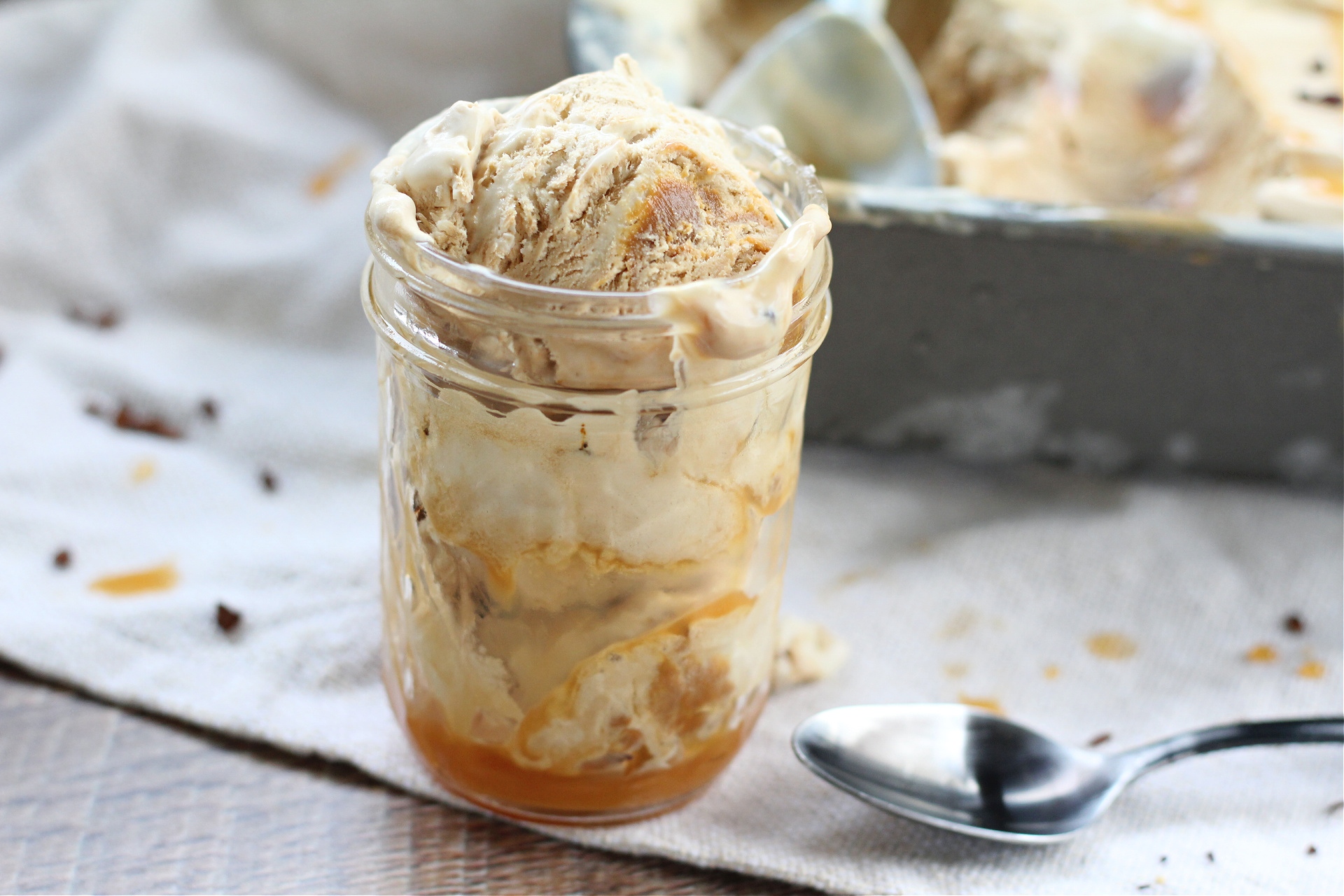 no churn dulce de leche espresso ice cream