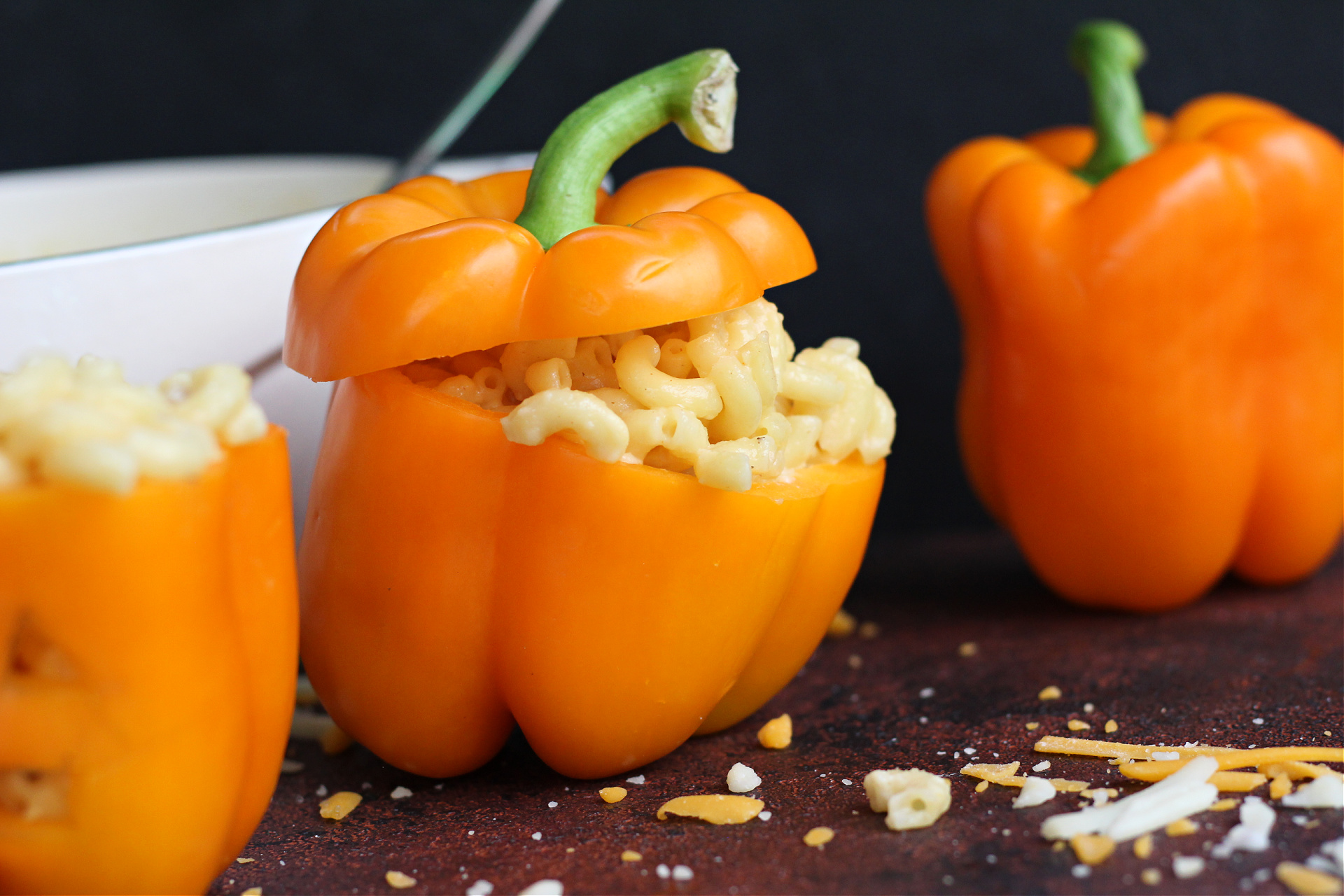 Best Mac and Cheese Stuffed Peppers