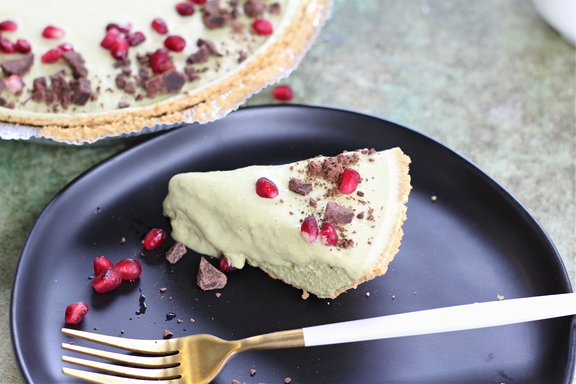 Festive Frozen Pistachio Tart