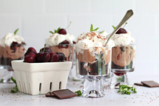 Cherry Chocolate Trifles