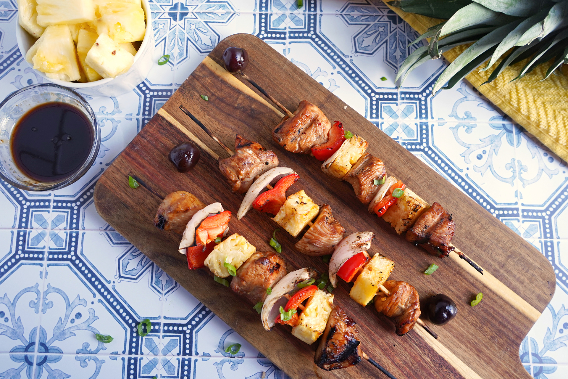 grilled chicken skewers