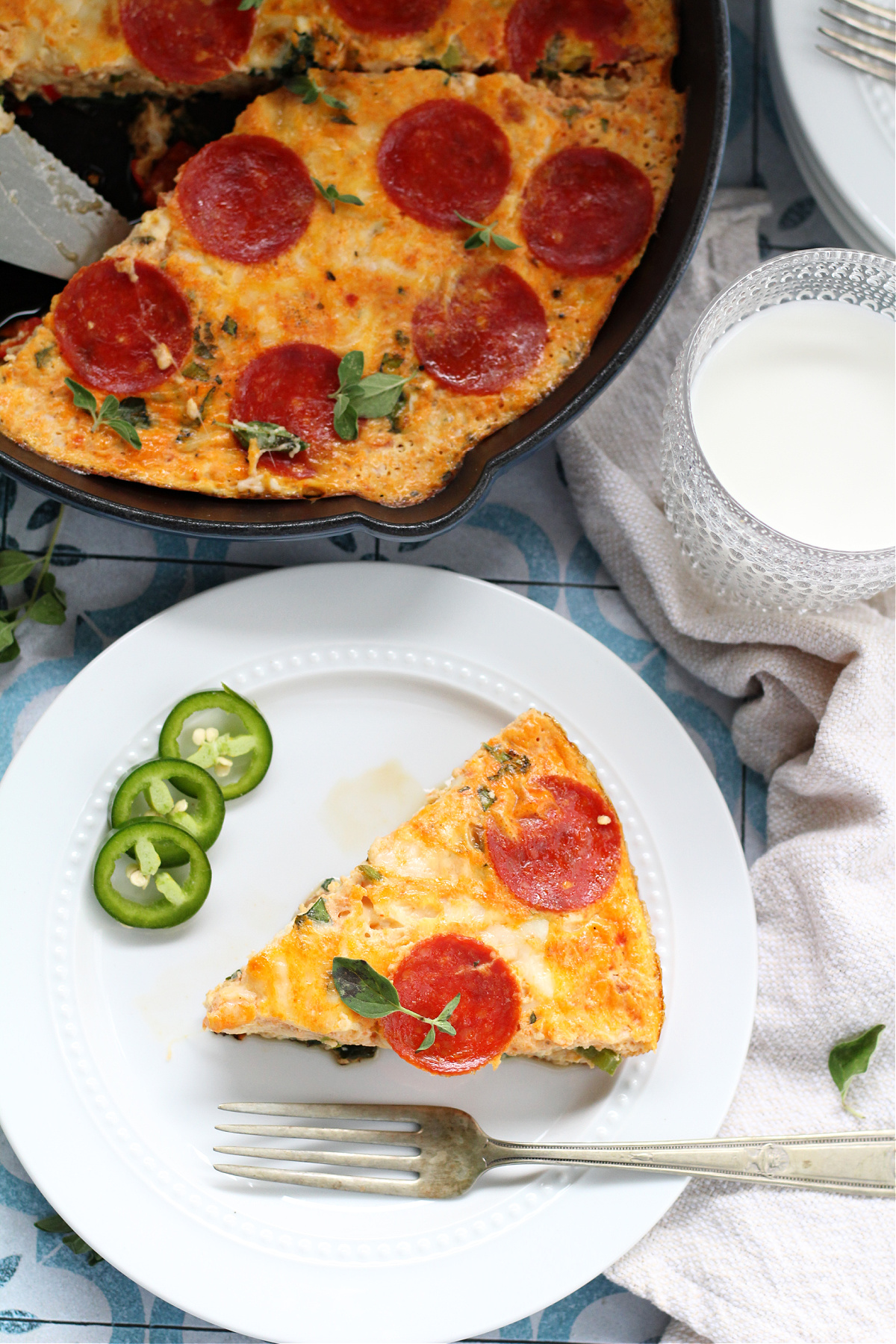 Protein packed Pizza Frittata