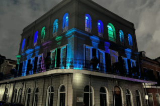 Haunted LaLaurie Mansion in the French Quarter of New Orleans, Louisiana.
