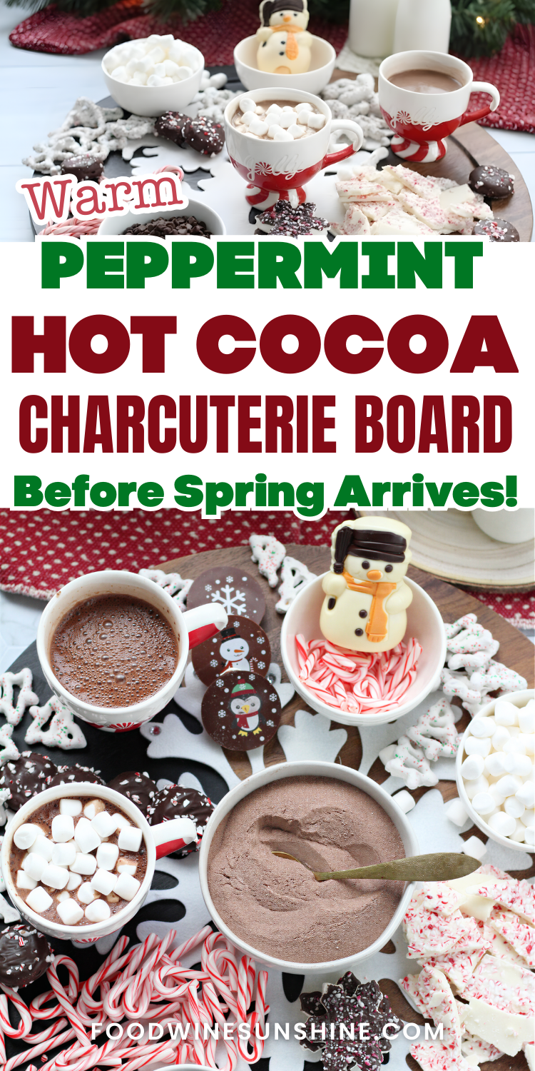 Peppermint Hot Cocoa Board