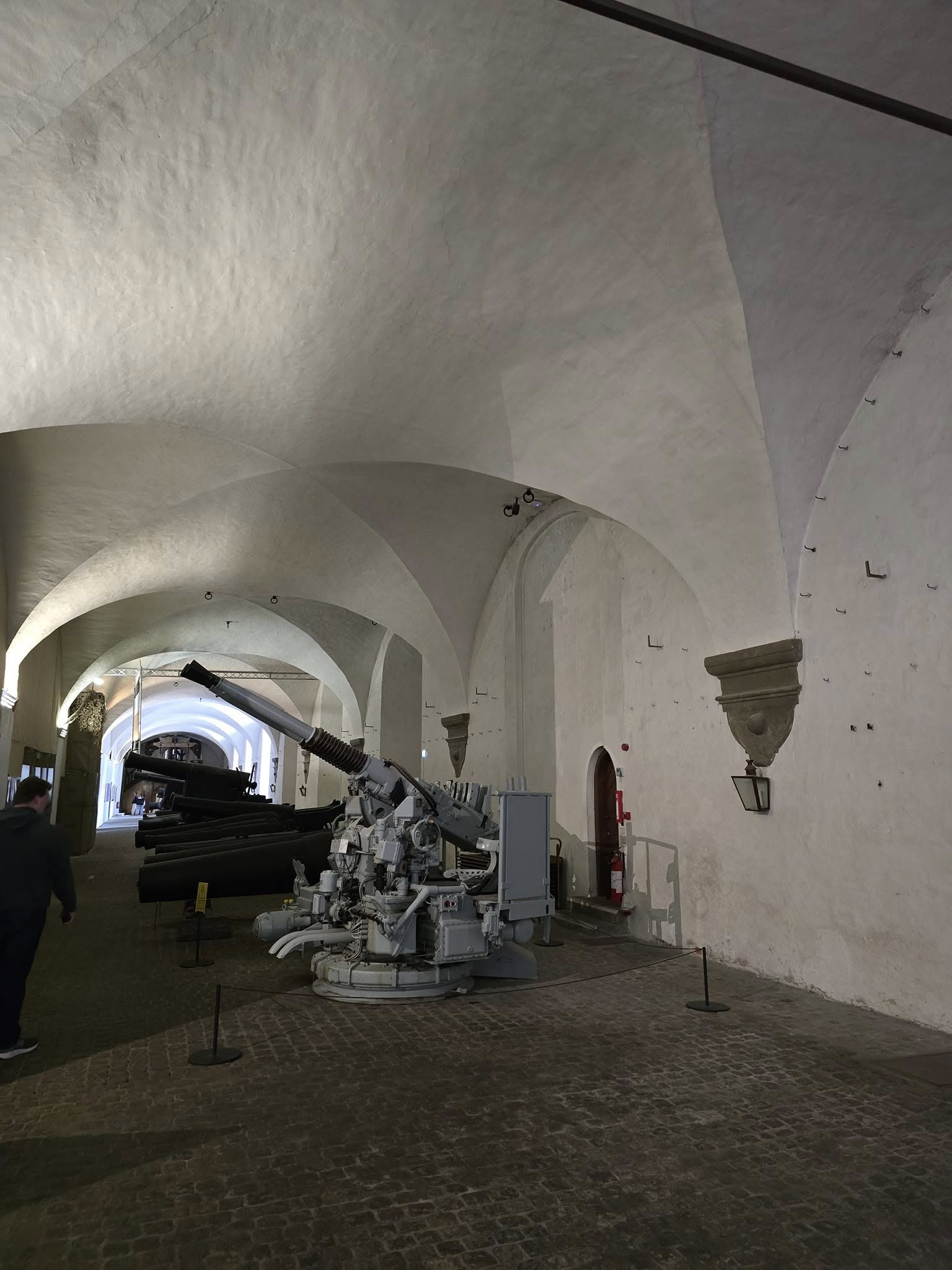 Cannons on display at the Danish War Museum in Copenhagen