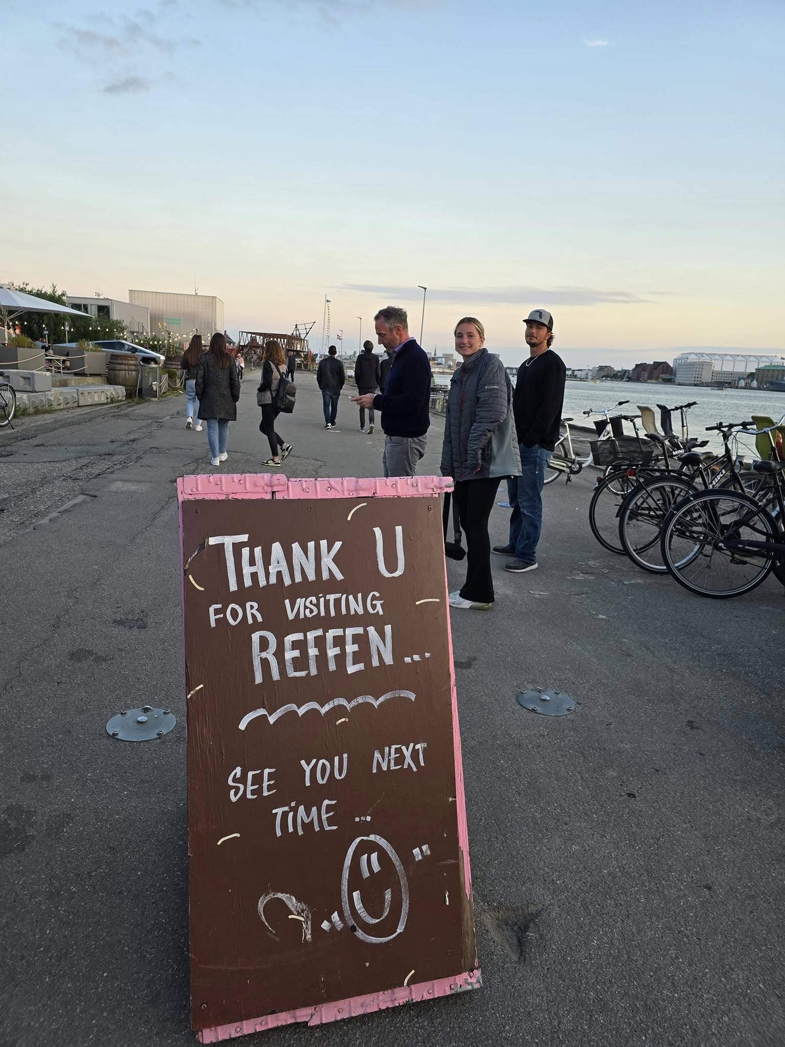 Thank you for visiting Reffen sign
