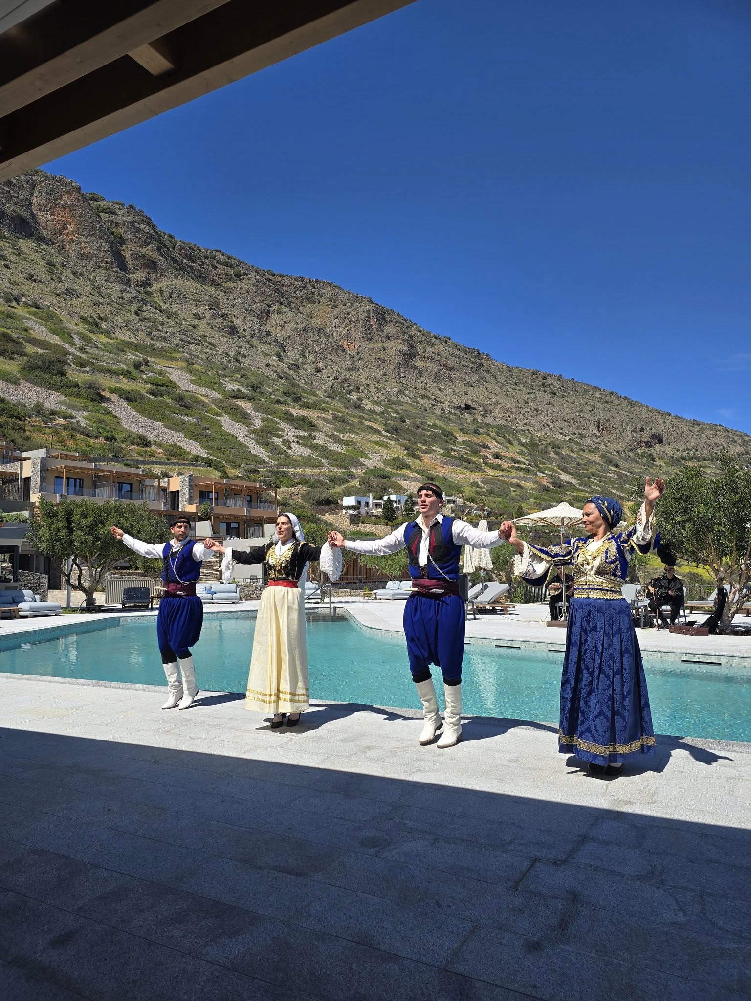 Easter Celebration Dancers at Cayo Resort in Crete