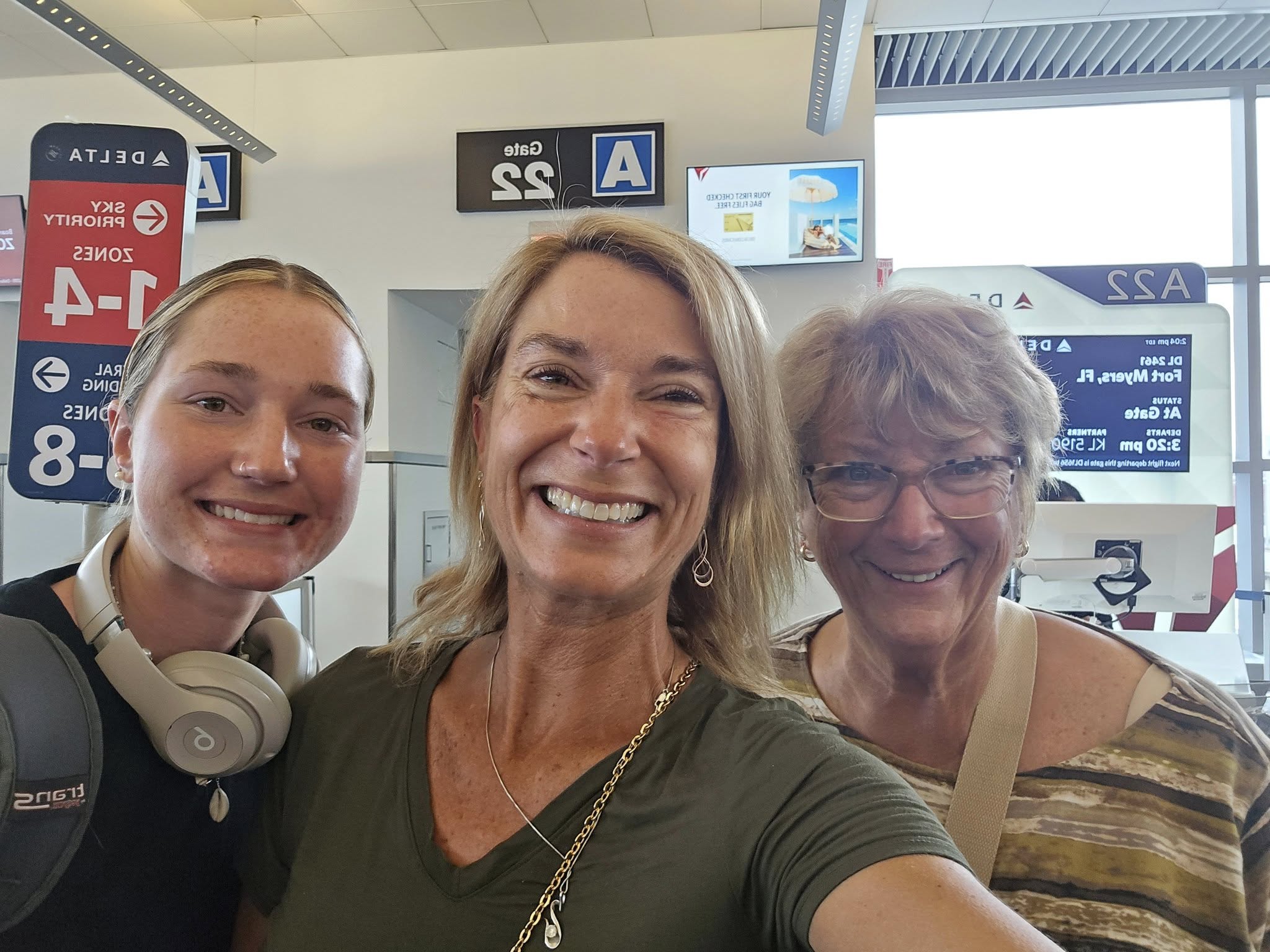 Three generation family trip in Athens Greece