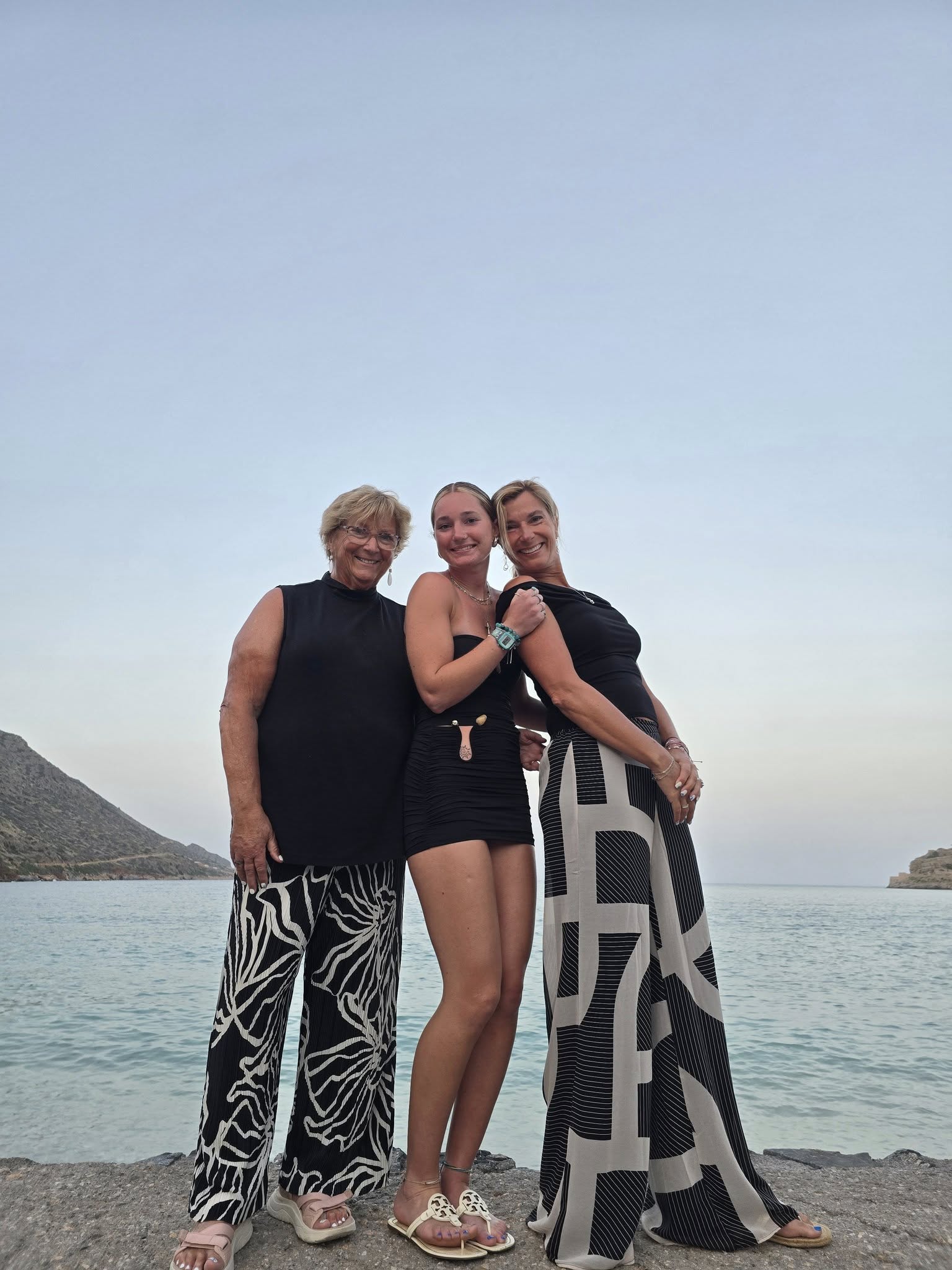 Three generation family trip in Elounda Crete Greece