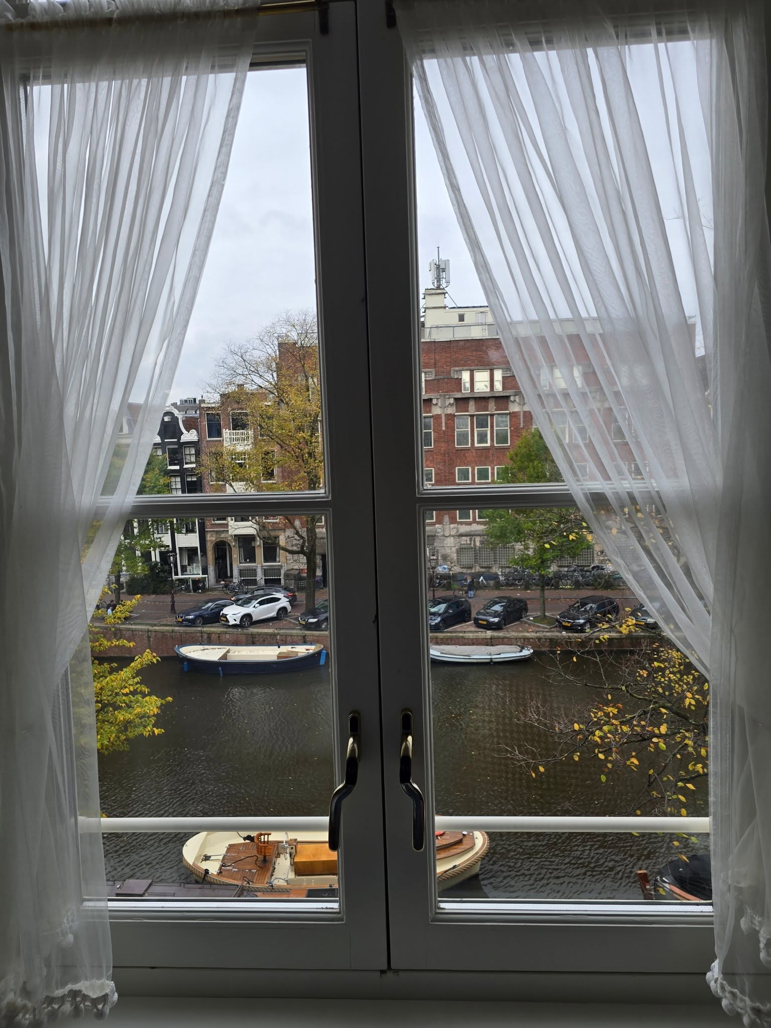 Amsterdam canal view from Hotel Estherea room