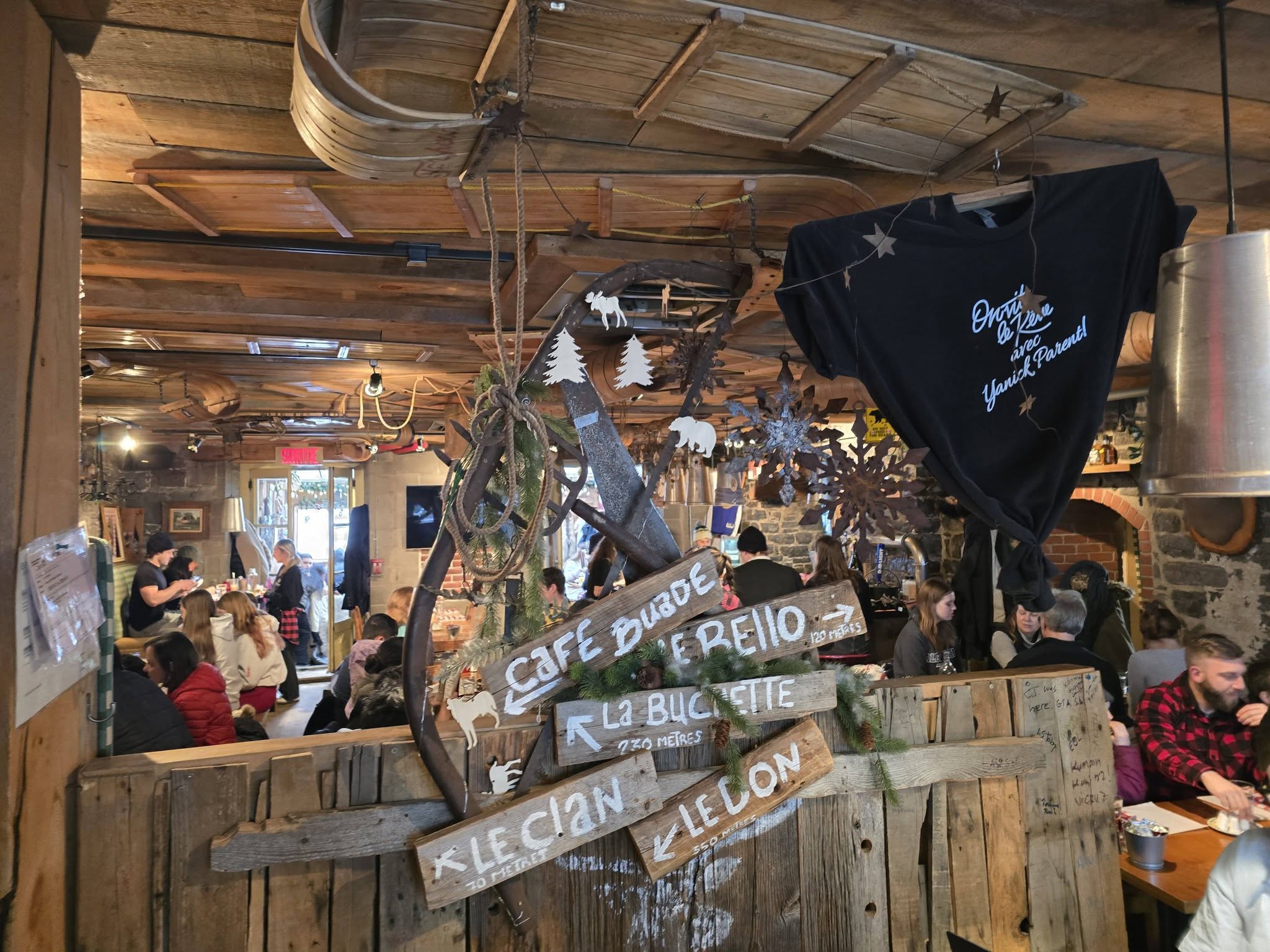 Inside La Buche in Quebec City