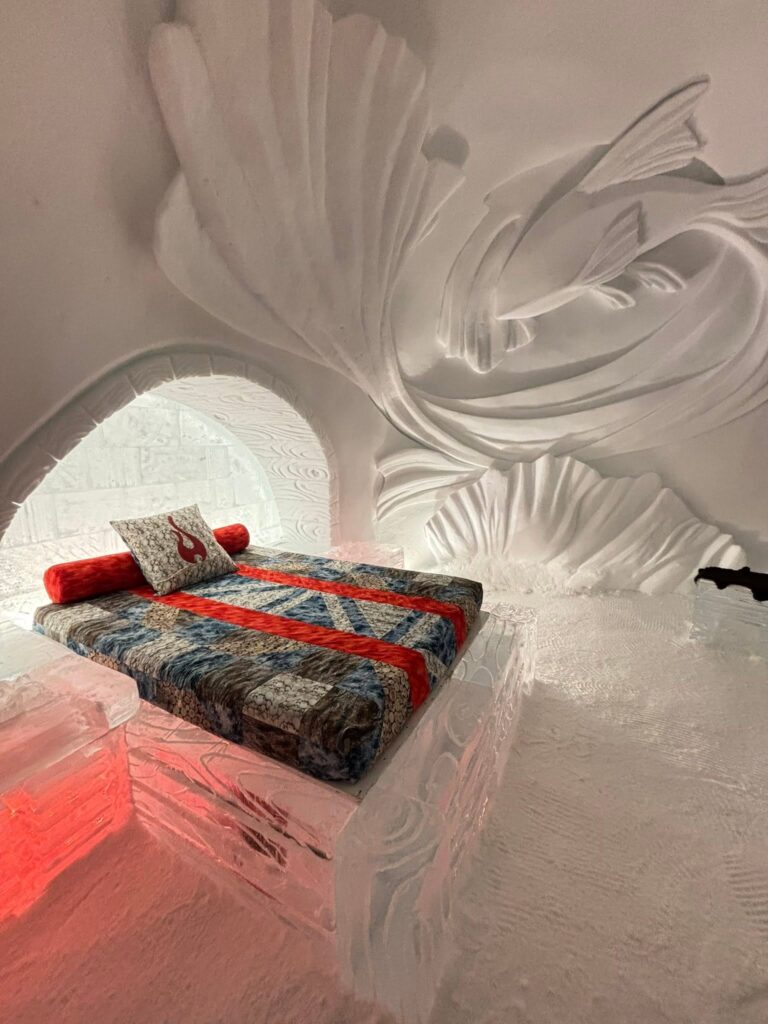 Room inside Hotel de Glace