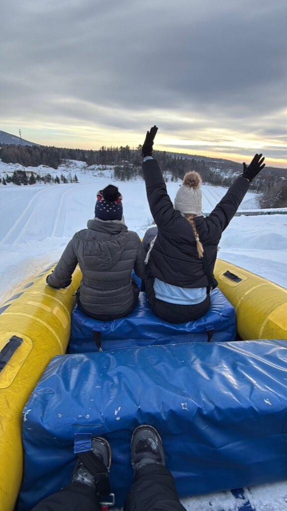 Snow tubing at Village Vacances Valcartier